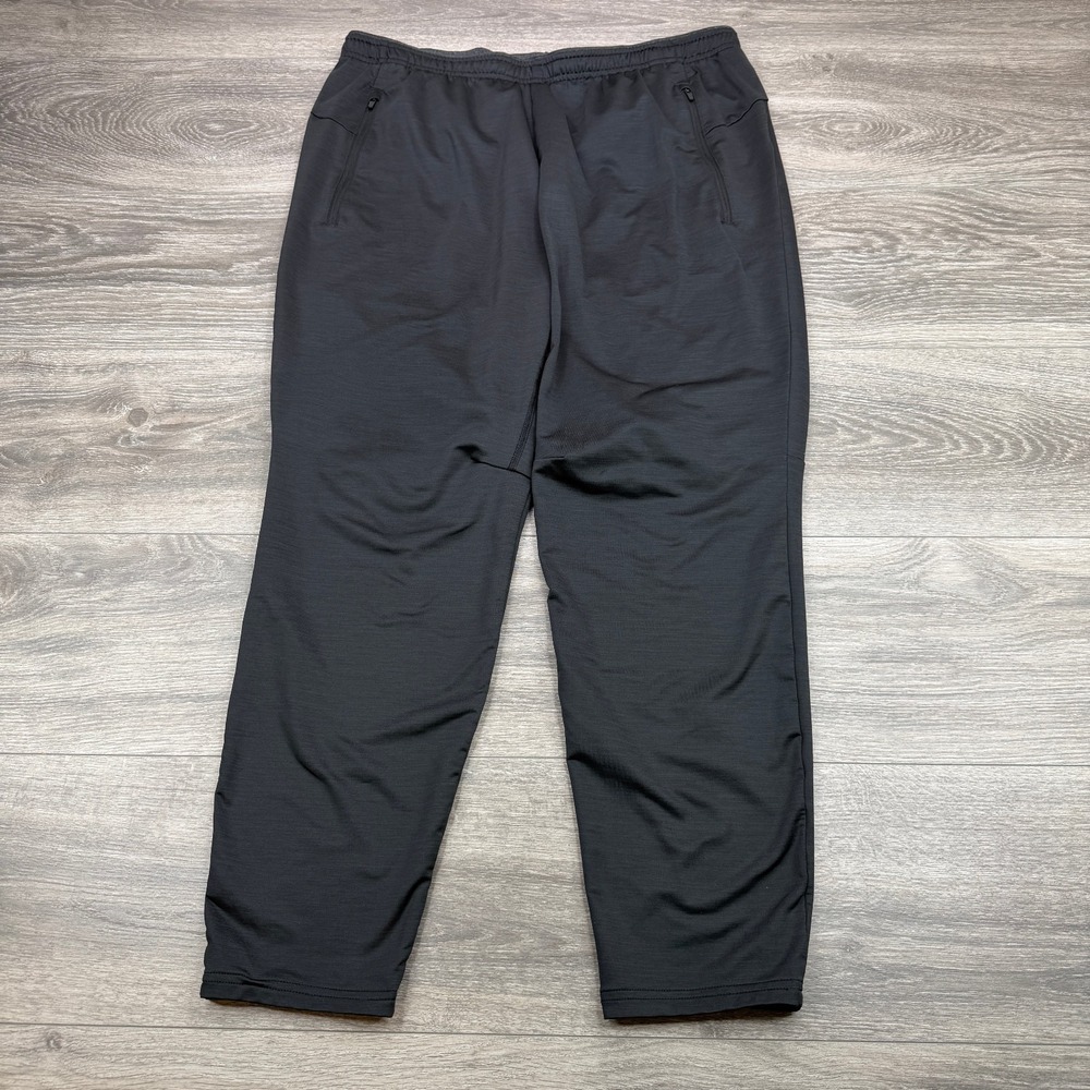 REI Co-op Active Pursuits Tech Knit Pants Mens Large Medium Dark Gray Zip Pocket